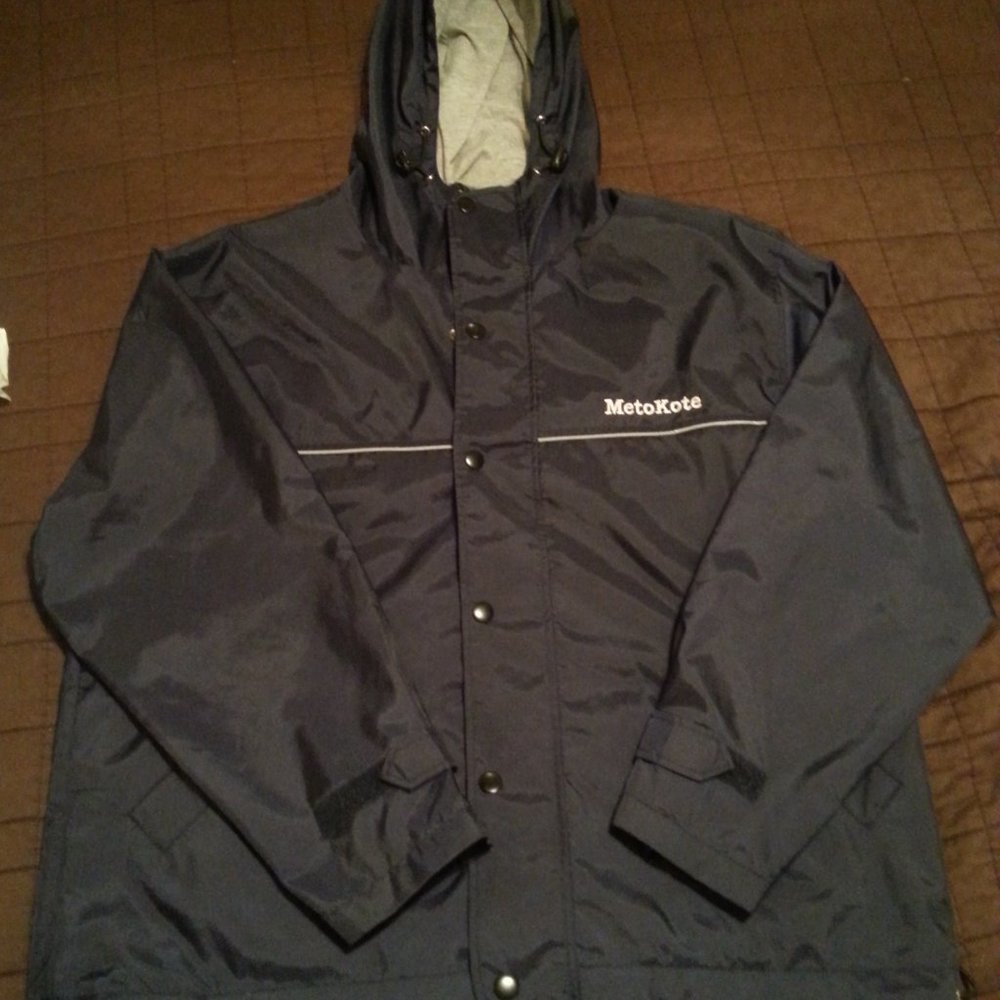 Metokote  Paint Men's Hooded lined Jacket  Paint Co. Windbreaker Lined Coat